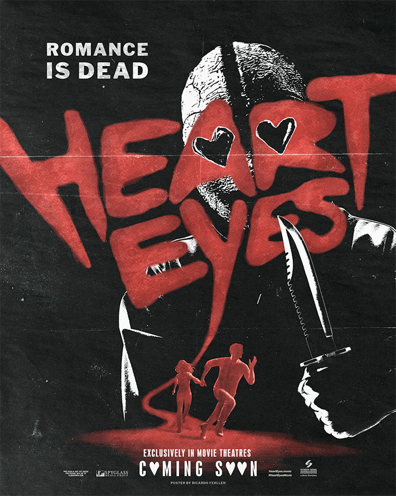 Heart Eyes Horror Poster