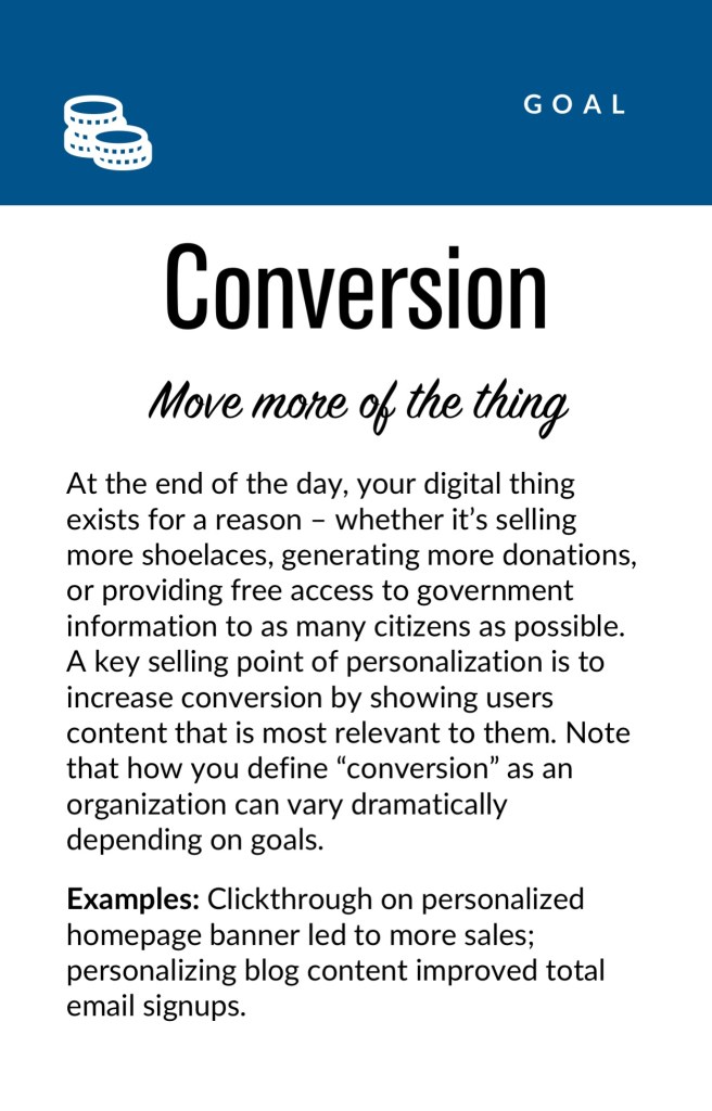 Conversion: Move more of the thing