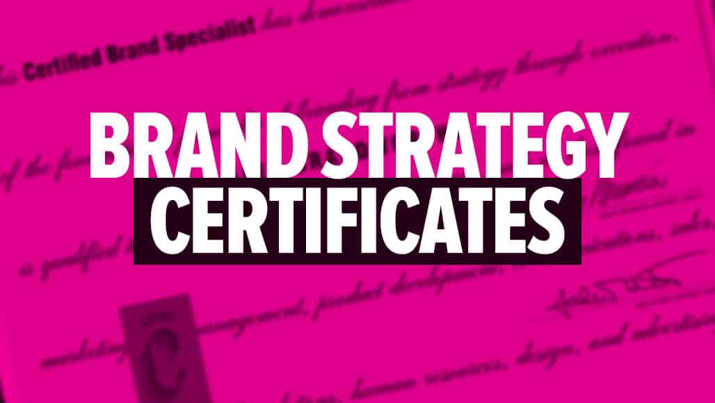 Best Brand Strategy Certificates