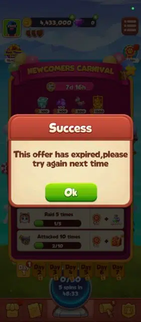 Successful redemption