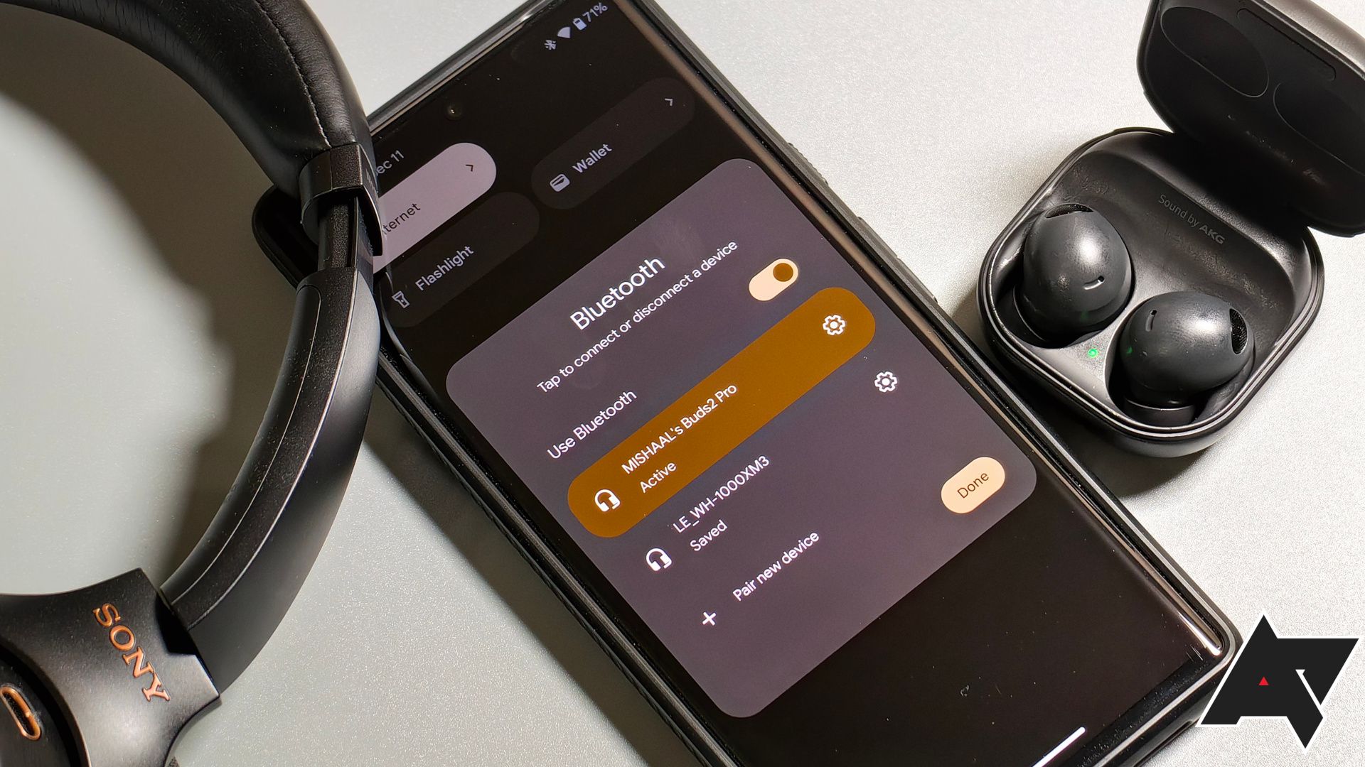 The Android 14 QPR2 Beta 2 showing the Bluetooth settings
