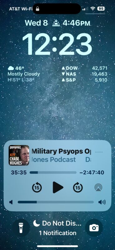 iPhone Lock Screen Volume Slider has been enabled again