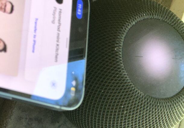 Play music from iPhone to HomePod with a proximity gesture