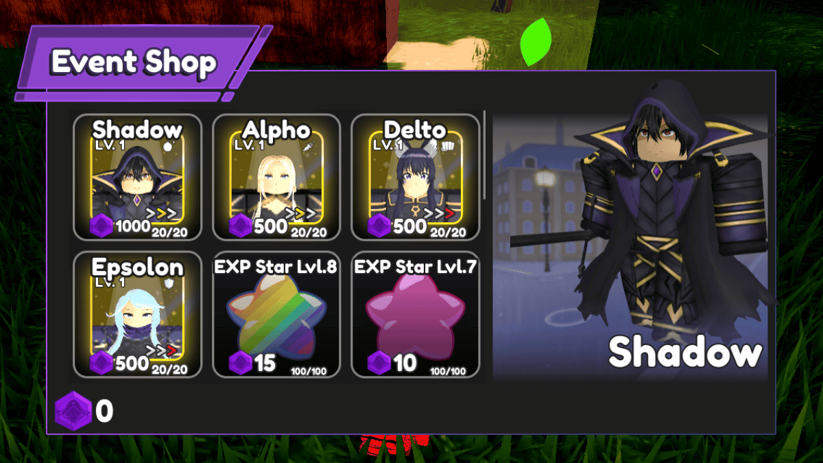 How to get Units from the Event Shop in the Anime Run kingdom Roblox Experience