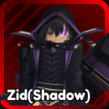 Zid (Shadow) unit from the Anime Fantasy: RE Roblox experience.