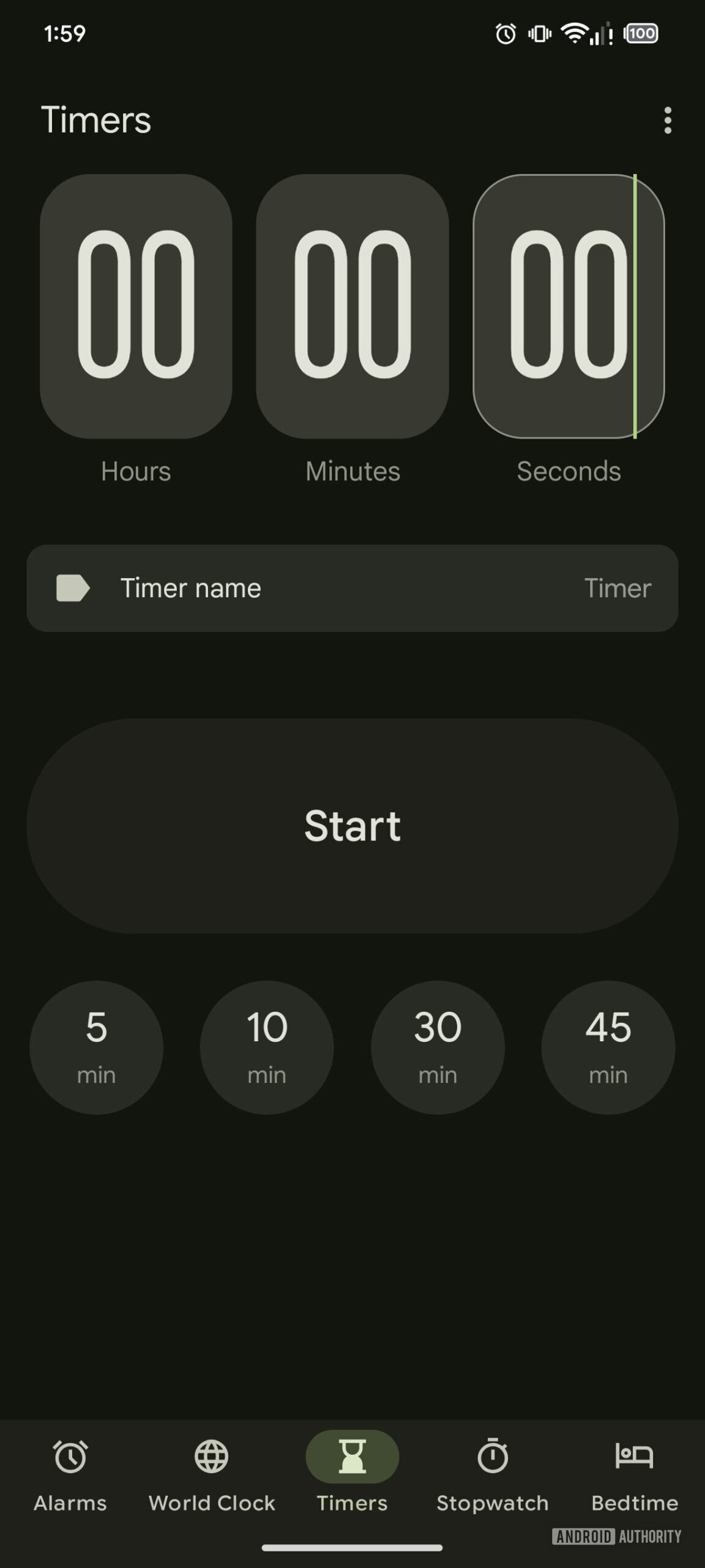 Google Clock redesigned timer AssembleDebug 2
