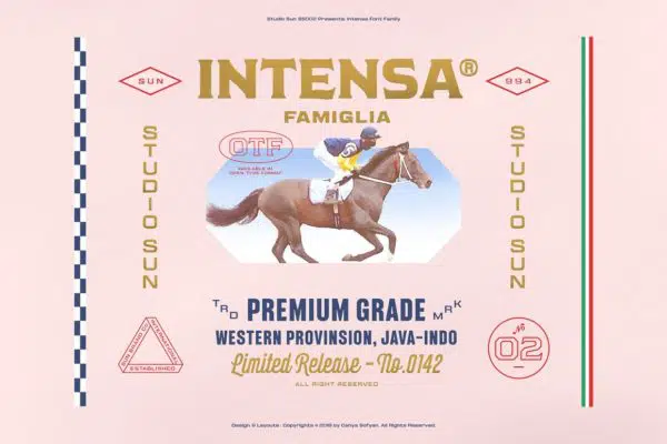 Motorsport Typeface – Intensa Font Family