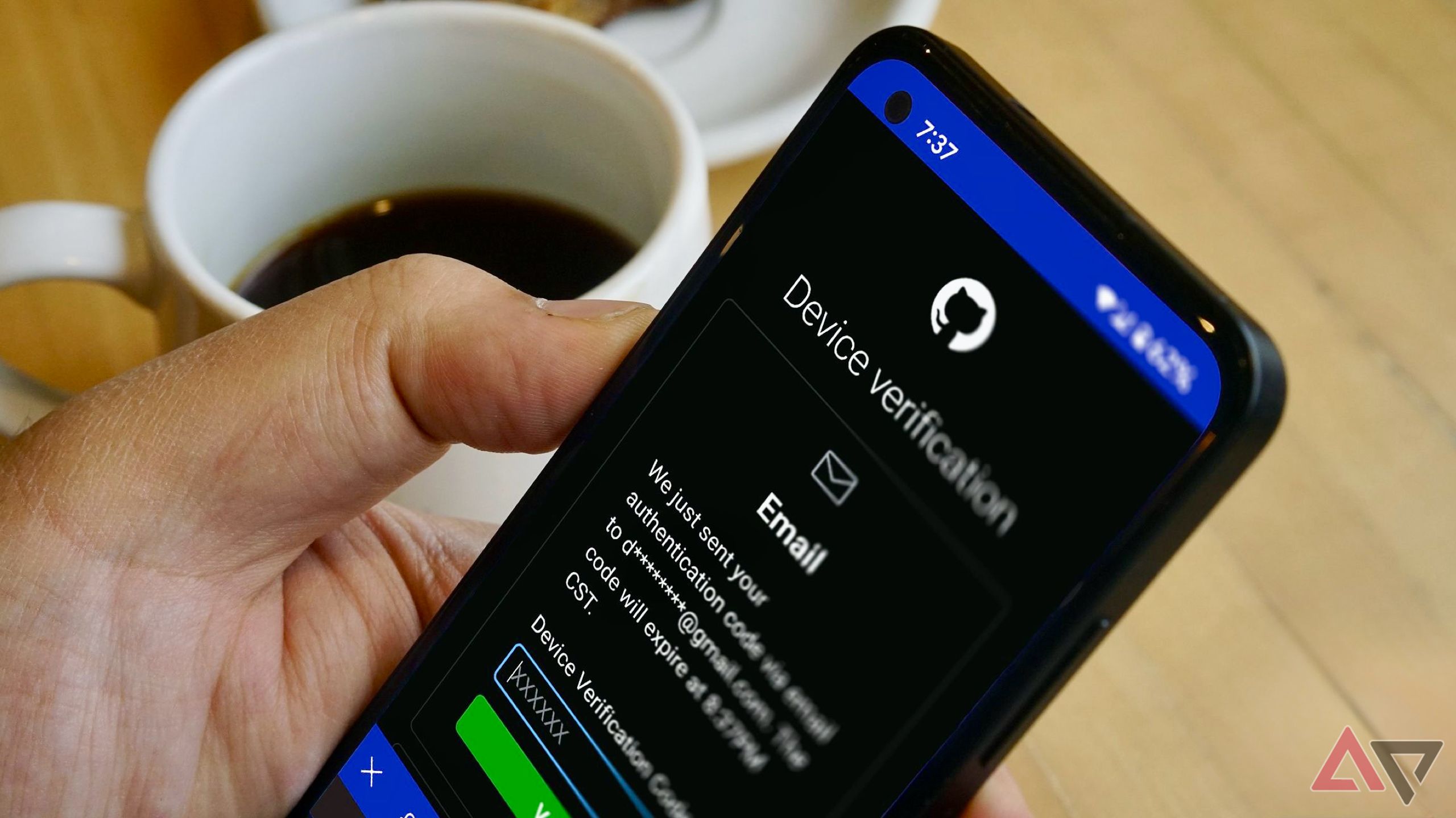 Two-factor authentication login on Github 