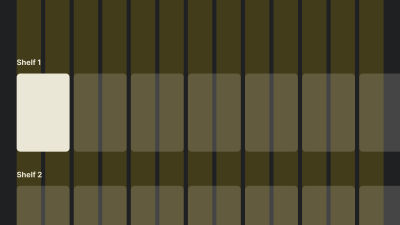 3-column TV layout grid with two horizontal content shelves and 80-pixel side margins. Each tile spans 2 columns. The 13th column allows more of the final tile in each row to be visible, though it still extends slightly beyond the screen edge.