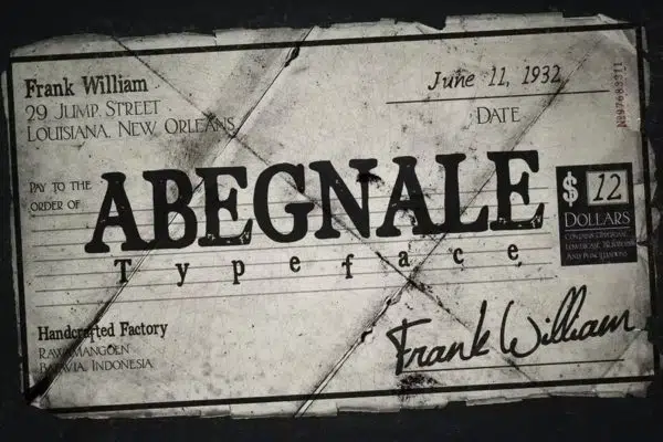 Abegnale Typeface