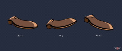 Foot tapping effect by animating the foot’s rotation