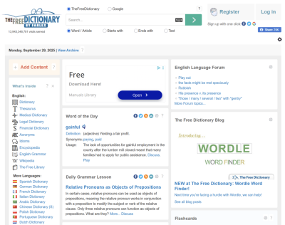 Different size tracks from The Free Dictionary