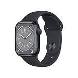 Apple Watch Series 8 [GPS 41mm] Smart Watch w/Midnight Aluminum Case with Midnight Sport Band - S/M....