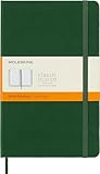 Moleskine Notebook, Large, Ruled, Myrtle Green, Hard (5 x 8.25)