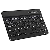 Ultra-Slim Bluetooth Keyboard Portable Mini Wireless Keyboard Rechargeable for Apple iPad iPhone...